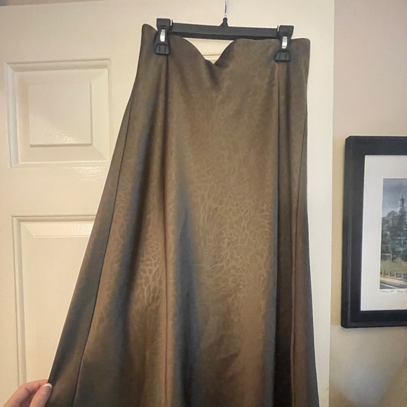 Rachel Zoe Olive Green Leopard Print Skirt - Picture 1 of 4